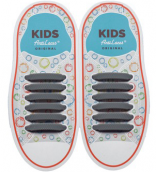 Дитячі Силіконові АнтиШнурки для кросівок і кедів, 12шт. (Довжина: 38мм)