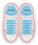 Детские Прямые cиликоновые АнтиШнурки для кроссовок и кед, 12шт. (длина: 38мм)