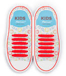 Детские Прямые cиликоновые АнтиШнурки для кроссовок и кед, 12шт. (длина: 38мм)
